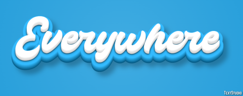 Everywhere Text Effect