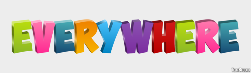 Everywhere Text Effect
