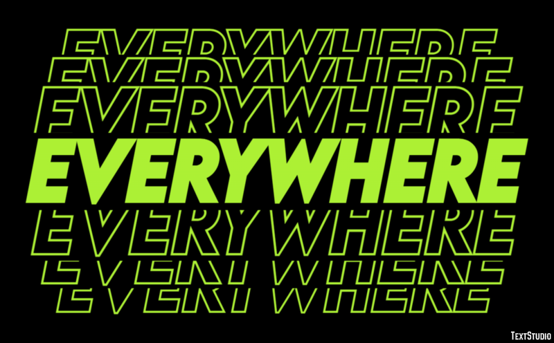 Everywhere Text Effect