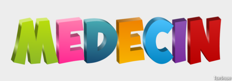 Médecin Effet de texte