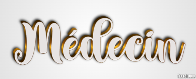 Médecin Efeito de texto