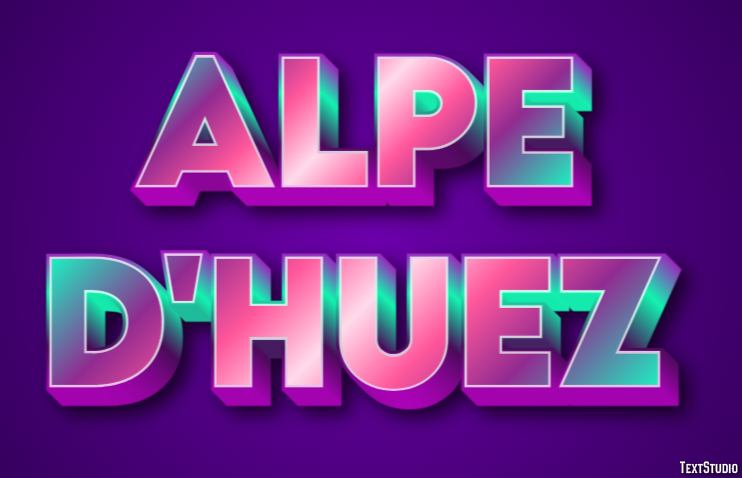 Alpe d'Huez Effetto testo