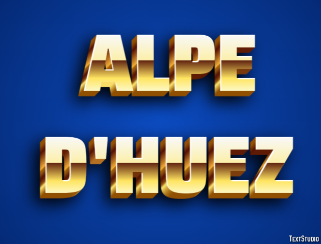 Alpe d'Huez Effetto testo