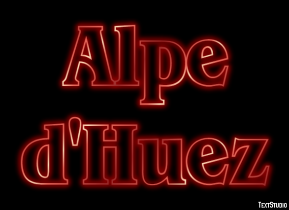Alpe d'Huez Effetto testo