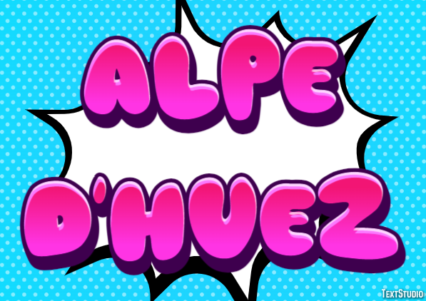 Alpe d'Huez Effetto testo