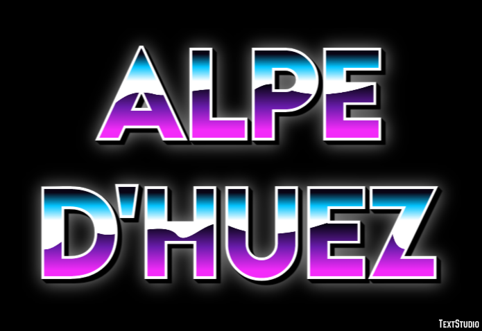 Alpe d'Huez Effetto testo
