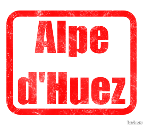 Alpe d'Huez Effetto testo