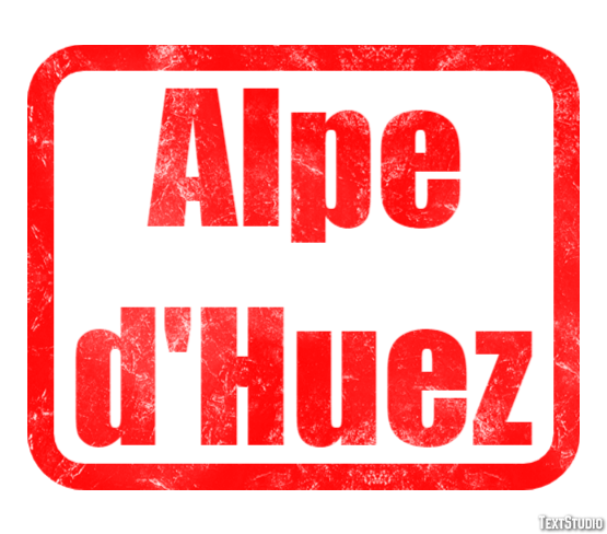 Alpe d'Huez Effetto testo
