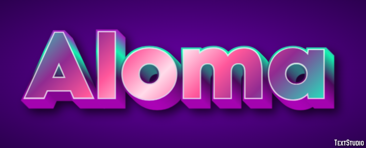 Aloma Эффект текста