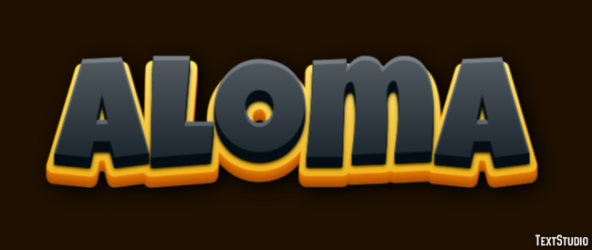 Aloma Эффект текста
