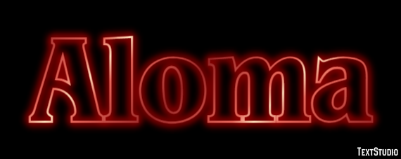 Aloma Text effect