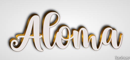 Aloma Text effect