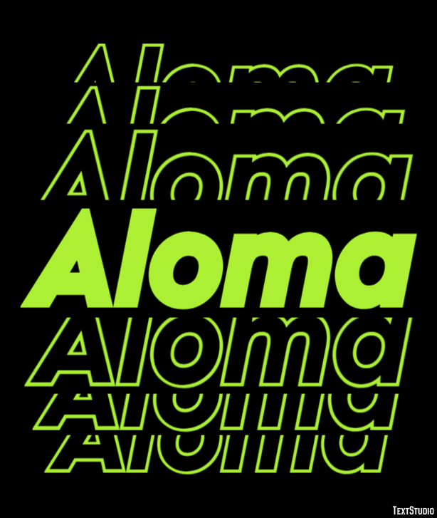 Aloma テキスト効果