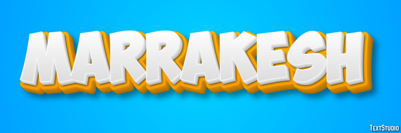 Marrakesh Texteffekt