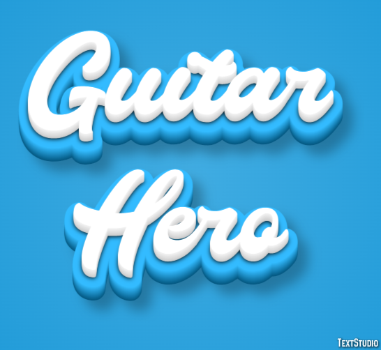 Guitar Hero Text Effect