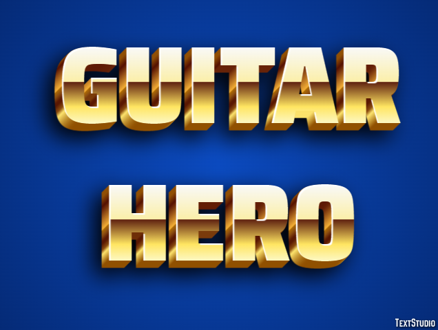Guitar Hero Effet de Texte