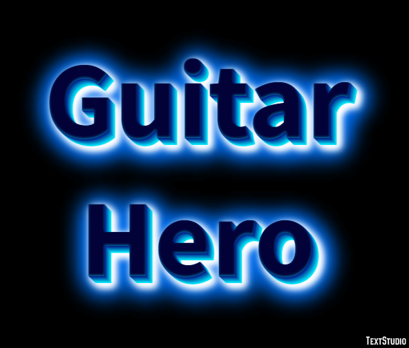 Guitar Hero Texteffekt