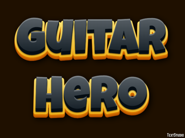 Guitar Hero Text effect
