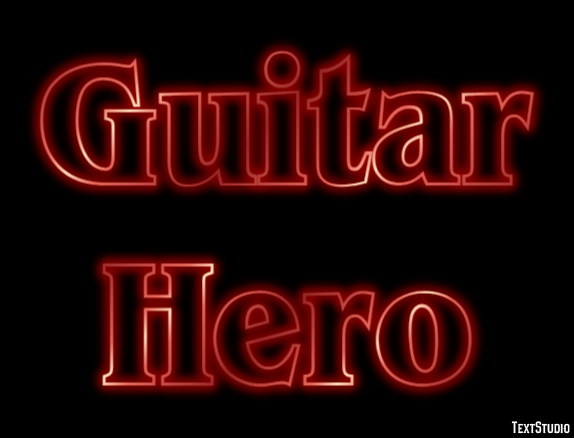 Guitar Hero Text effect