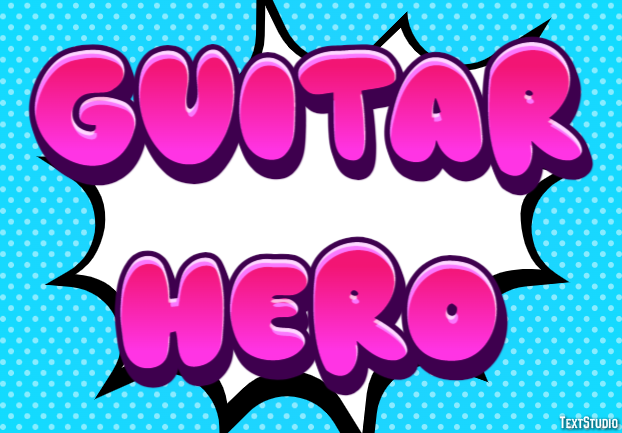 Guitar Hero Effet de Texte