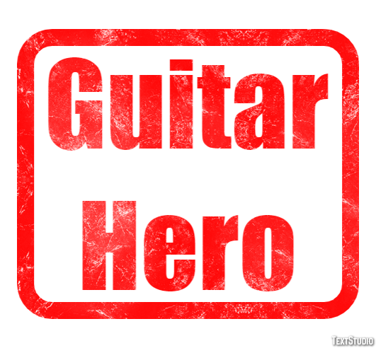 Guitar Hero Text effect