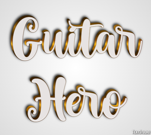Guitar Hero Text effect