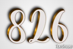 826 Text effect