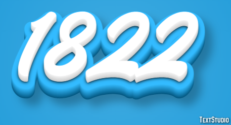 1822 Text Effect