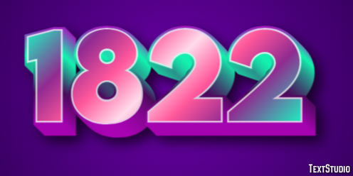1822 Text Effect