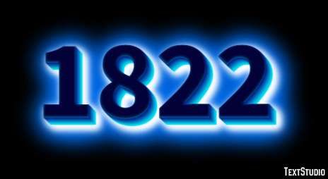 1822 Text Effect