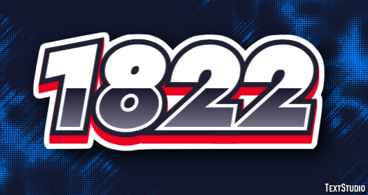 1822 Texteffekt