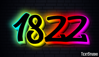 1822 Text Effect