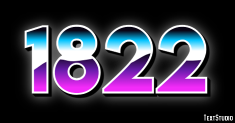 1822 Texteffekt