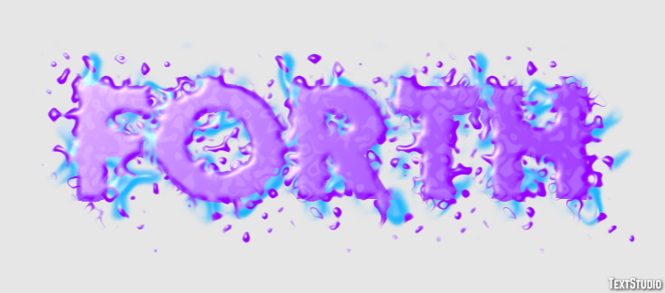 Forth Text effect
