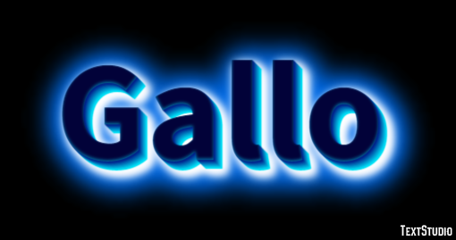 Gallo Texteffekt