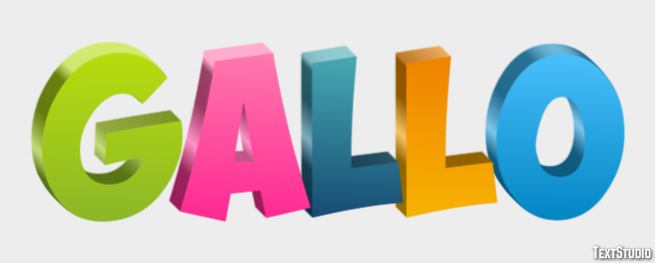 Gallo Texteffekt