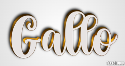 Gallo Texteffekt