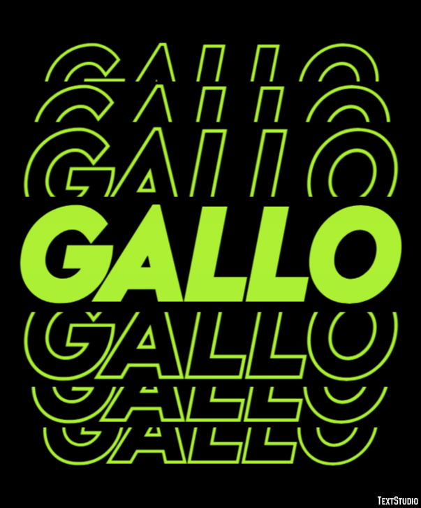 Gallo Texteffekt