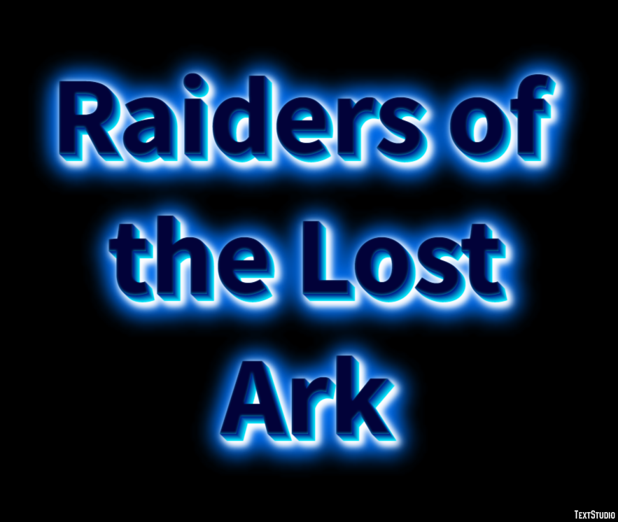 Raiders of the Lost Ark Text Effect