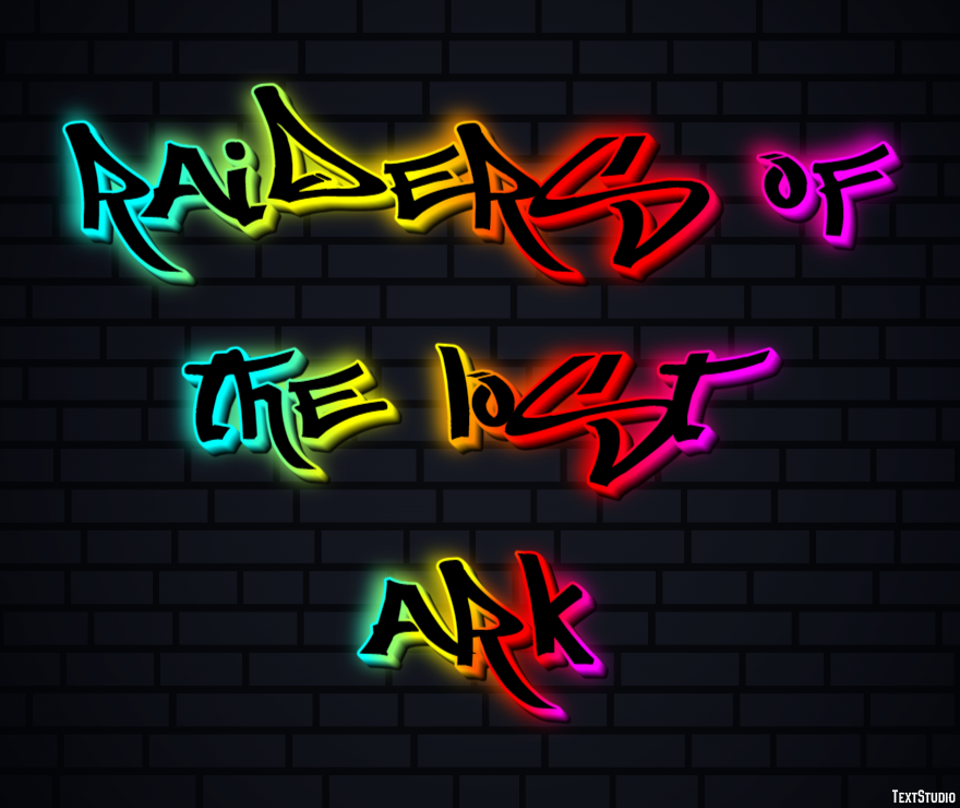 Raiders of the Lost Ark Text Effect