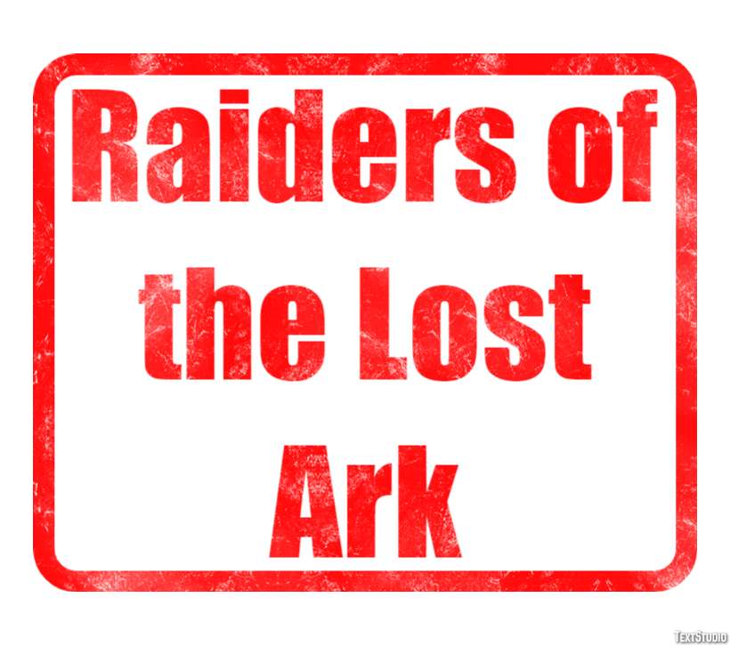 Raiders of the Lost Ark Text Effect