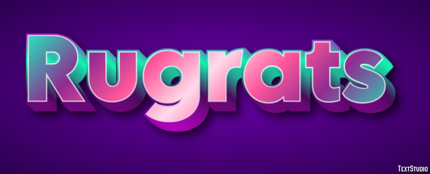 Rugrats Text effect