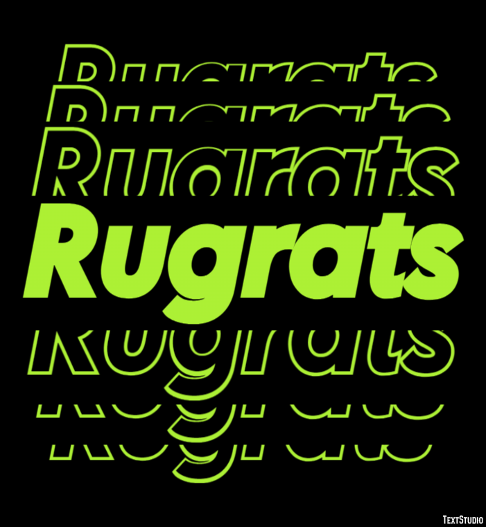 Rugrats Text effect