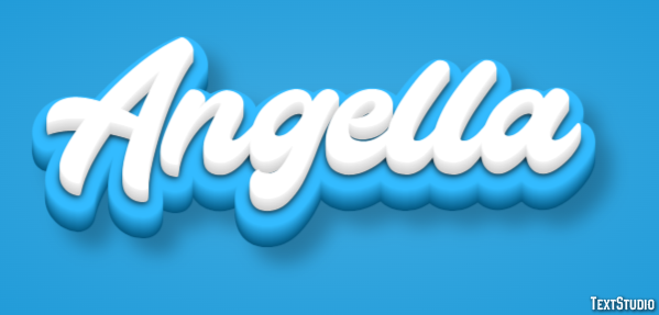 Angella Эффект текста