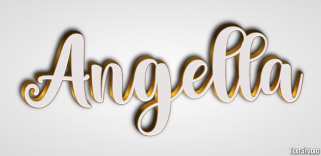 Angella Эффект текста
