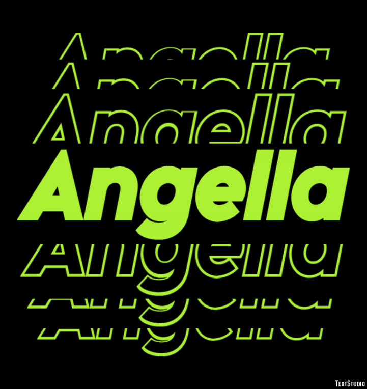 Angella Эффект текста