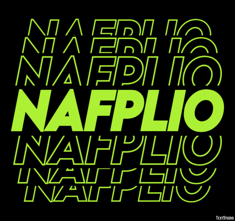 Nafplio Efekt tekstowy
