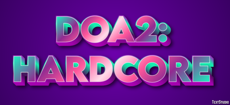 DOA2: Hardcore Texteffekt