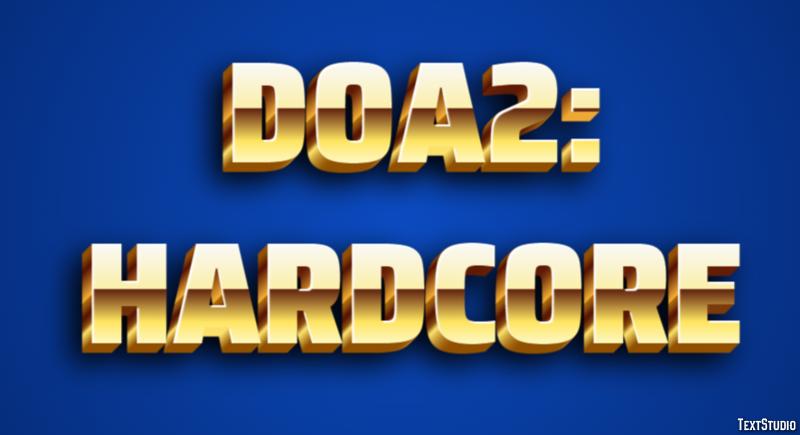 DOA2: Hardcore Texteffekt
