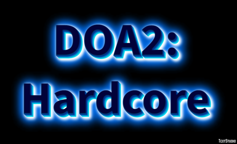 DOA2: Hardcore Text Effect